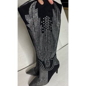 Gorgeous black and sequin boots by Cape Robbin 10